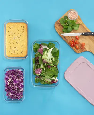 Joyjolt Borosilicate Glass Oven Dishes With Lids, Set Of 4 In Multi