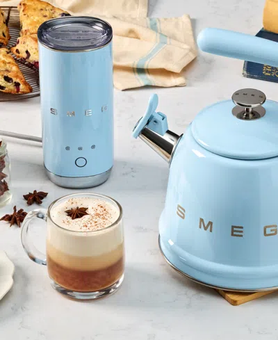 Smeg 50s Retro Style 6 Oz. Mini Milk Frother In Blue
