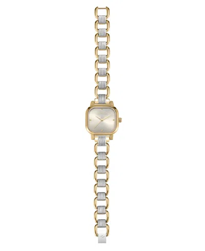 Ettika Classic Square Bracelet Watch, 70-110mm In Metallic