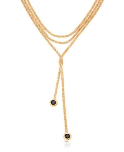Ettika Gold Plated Forever Tied Necklace In Gold