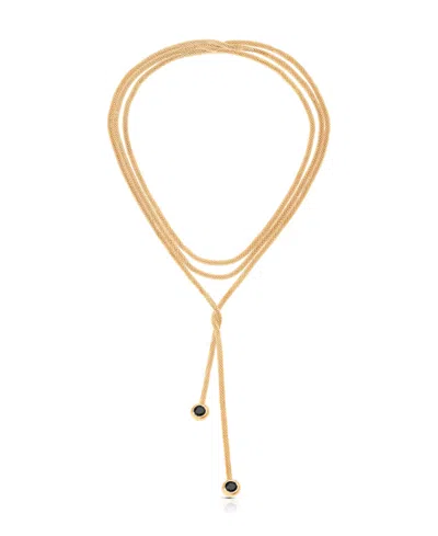 Ettika Gold Plated Forever Tied Necklace In Gold