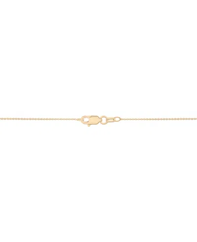 Wrapped In Love Diamond Round (0.71 Ct. T.w.) And Baguette (0.29 Ct. T.w.) Oval Pendant Necklace In 14k Yellow Gold In Gold