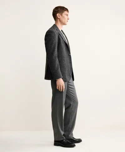 Mango Men's Slim Fit Wool Blend Blazer In Gray