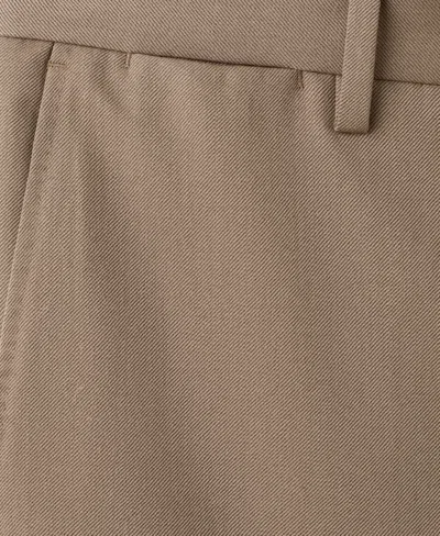 Mango Men's Virgin Wool Pleated Pants In Brown