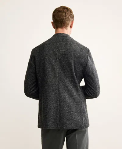 Mango Men's Slim Fit Wool Blend Blazer In Gray