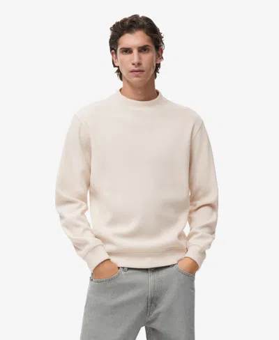 Mango Men's Regular-fit Knitted Sweatshirt In Neutral