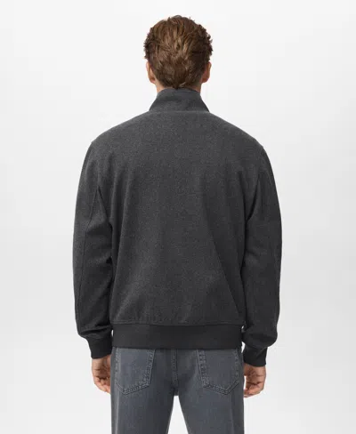Mango Men's Regular-fit Zipper Jacket In Gray