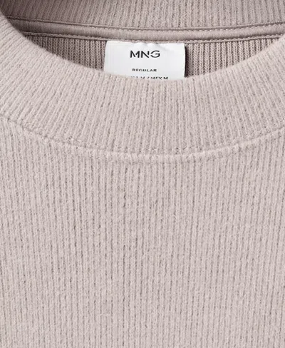 Mango Men's Regular-fit Knitted Sweatshirt In Neutral