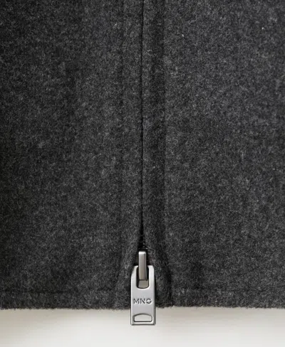 Mango Men's Regular-fit Zipper Jacket In Gray
