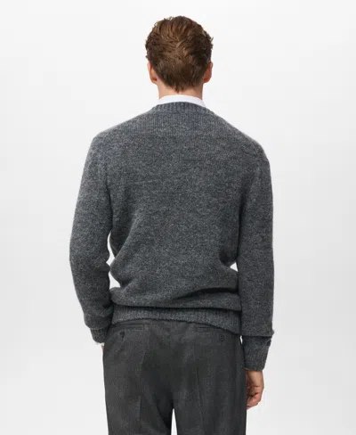 Mango Men's Knitted Button Cardigan In Multi