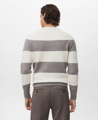 Mango Men's Wool-blend Striped Sweater In Multi