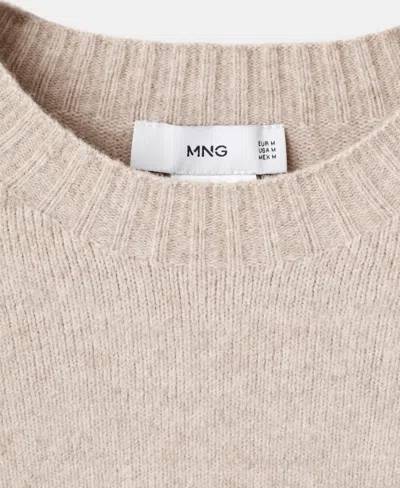 Mango Men's Knitted Wool Blend Sweater In Neutral