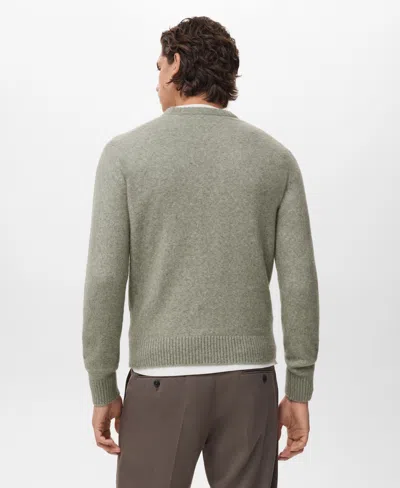 Mango Men's Wool And Alpaca-blend Sweater In Animal Print