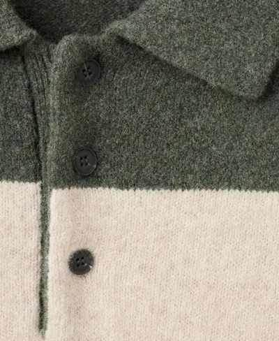 Mango Men's Knitted Wool Blend Polo Sweater In Multi