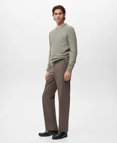 Mango Men's Wool And Alpaca-blend Sweater In Animal Print