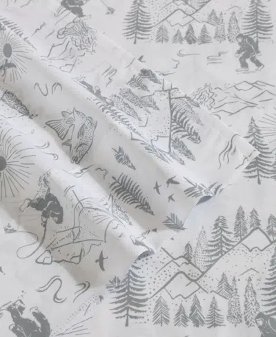 Eddie Bauer Big Foot Hiking Trip Microfiber 3-pc. Sheet Set, Twin In Multi