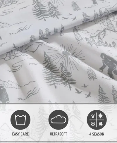 Eddie Bauer Big Foot Hiking Trip Microfiber 3-pc. Sheet Set, Twin Xl In Multi
