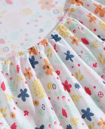 Eddie Bauer Colorful Floral Microfiber 4-pc. Sheet Set, Full In Multi