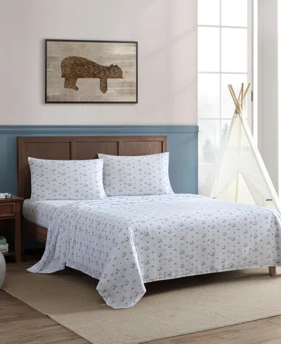 Eddie Bauer Travel Trailer Microfiber 4-pc. Sheet Set, Queen In White