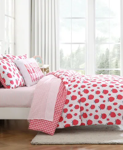 Eddie Bauer Strawberry Field Microfiber 3-pc. Comforter Set, Twin In Pink