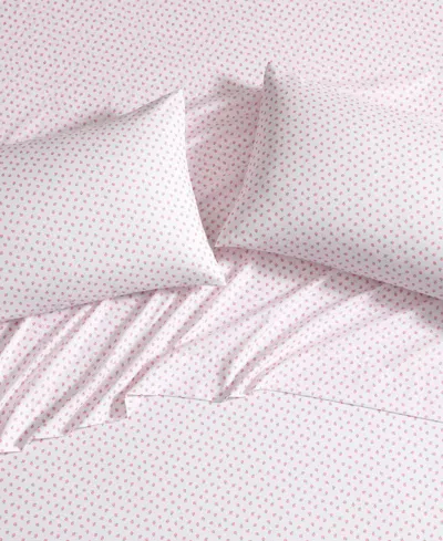 Laura Ashley Sweet Lady Bugs Microfiber 4-pc. Sheet Set, Full In Pink