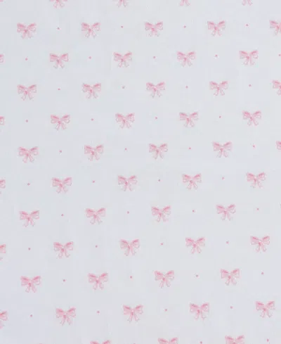 Laura Ashley Lovely Bows Microfiber 3-pc. Sheet Set, Twin Xl In Pink