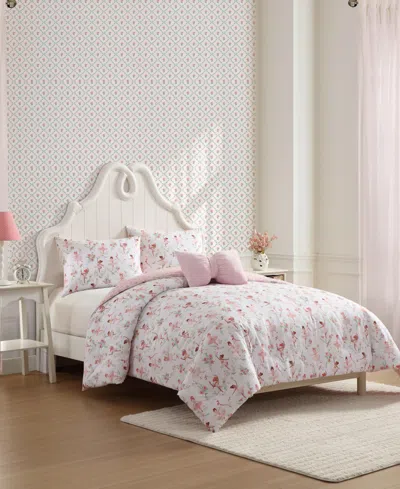 Laura Ashley Ballerina Divas Microfiber 4-pc. Comforter Set, Full/queen In Multi