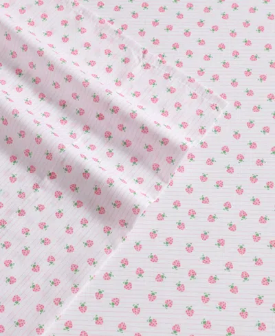 Laura Ashley Sweet Lady Bugs Microfiber 3-pc. Sheet Set, Twin In Pink