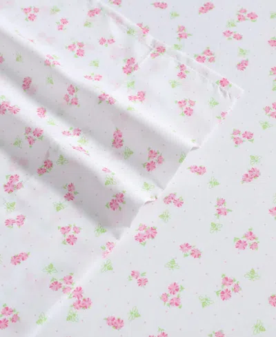 Laura Ashley Busy Bee Microfiber 3-pc. Sheet Set, Twin In Pink