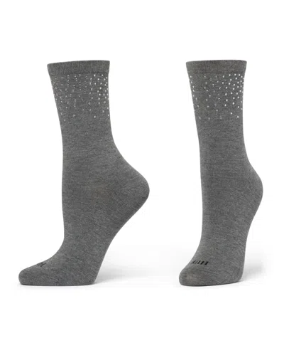 Hue Women's 2-pack Rhinestone Border Crew Socks In Multi
