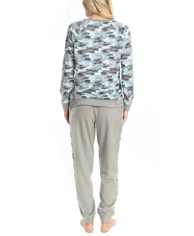 Muk Luks Likely To Lounge Pj Set In Gray