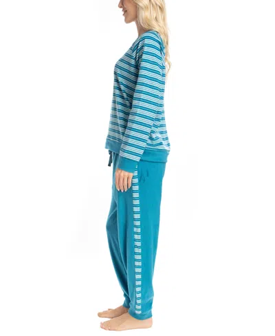 Muk Luks Likely To Lounge Pj Set In Blue