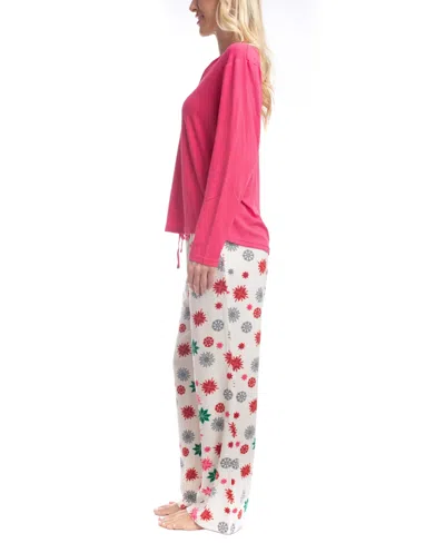 Goodnight Kiss Holiday Pop Up Pj Set In Pink