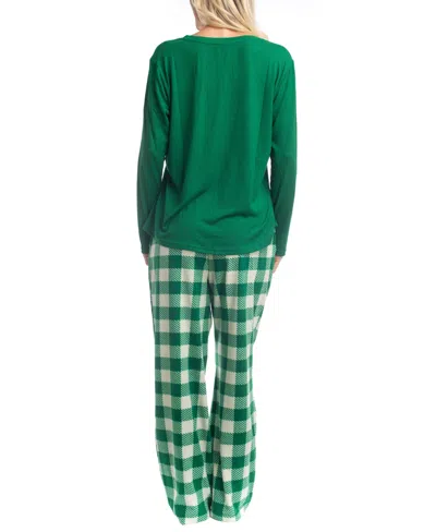 Goodnight Kiss Holiday Pop Up Pj Set In Green