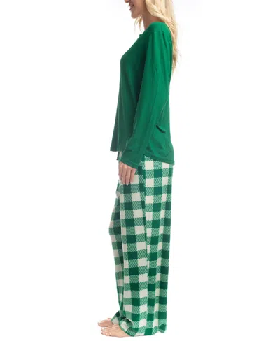 Goodnight Kiss Holiday Pop Up Pj Set In Green