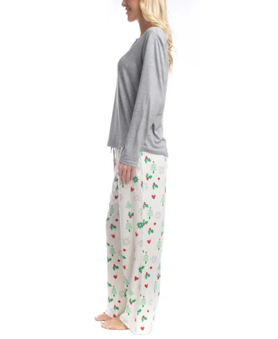 Goodnight Kiss Holiday Pop Up Pj Set In Gray