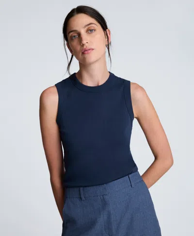 Kenneth Cole Women's Crewneck Tank Top In Blue