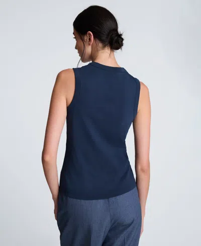 Kenneth Cole Women's Crewneck Tank Top In Blue