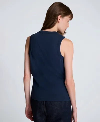 Kenneth Cole Women's Crewneck Tank Top In Blue