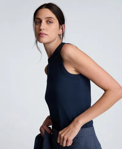Kenneth Cole Women's Crewneck Tank Top In Blue