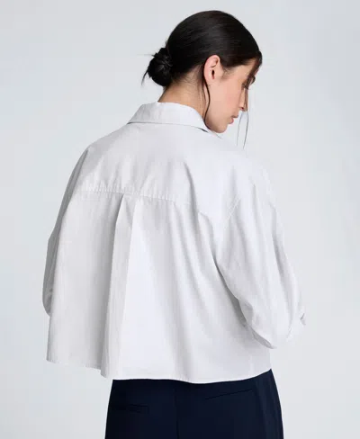 Kenneth Cole Women's Pleat Detail Cropped Jacket In Multi