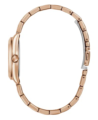 Guess Women's Rose-gold Tone Analog Watch, 32mm In Gold