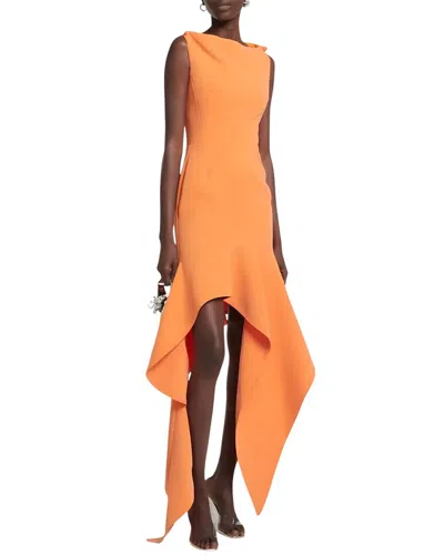 Camila Blanco Maxi Dress In Orange