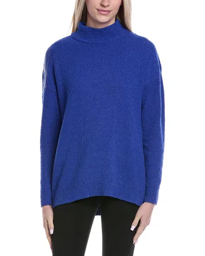 Fate Mock Neck Sweater In Blue