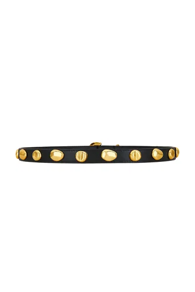Amanu Vaal Embellished Leather Belt In Black