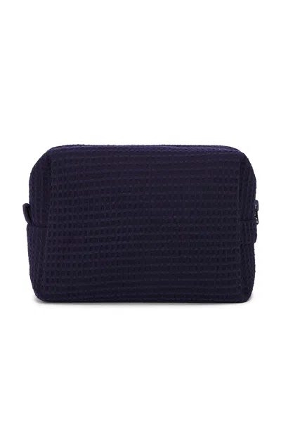 Abbode Ski Vacation Waffle Pouch In Blue