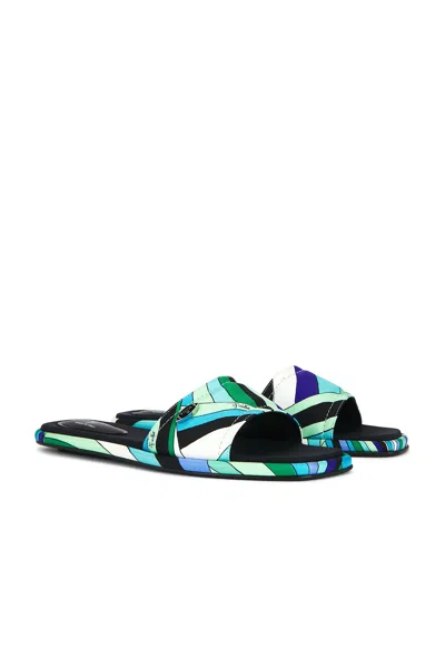 Pucci Flip Flop In Blue