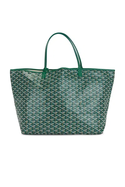 Pre-owned Goyard Saint Louis Gm Tote Bag In Green