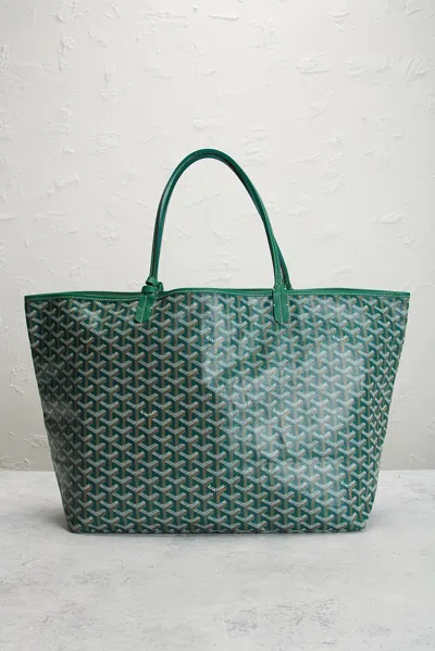 Pre-owned Goyard Saint Louis Gm Tote Bag In Green