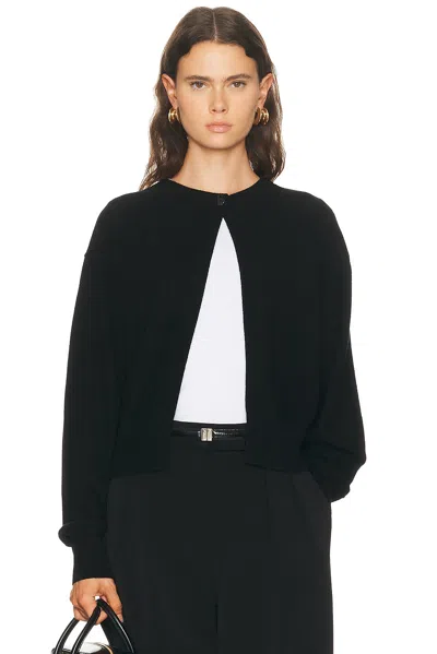 House Of Dagmar Single Button Cardigan In Black